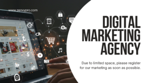 Blog black and white modern digital marketing agency blog banner