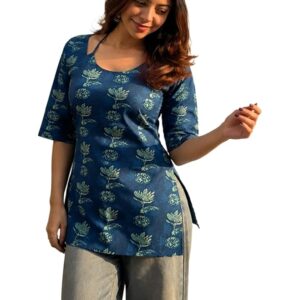 anni designer cotton short kurti for women | stylish kurti | short kurti top | casual kurta for women | comfortable cotton kurtis for womens