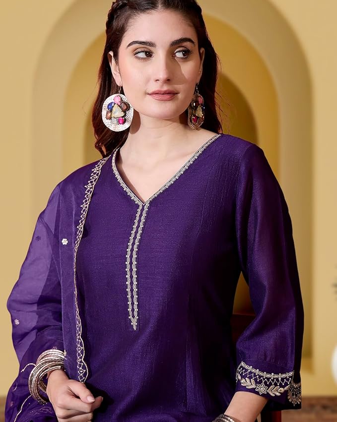 amazon brand tavasya women vichitra zari sequence embroide kurta with pant and dupatta|kurta set|ethnic wear|salwar suit|3 piece set amazon brand tavasya women vichitra zari sequence embroide kurta with pant and dupatta|kurta set|ethnic wear|salwar suit|3 piece set